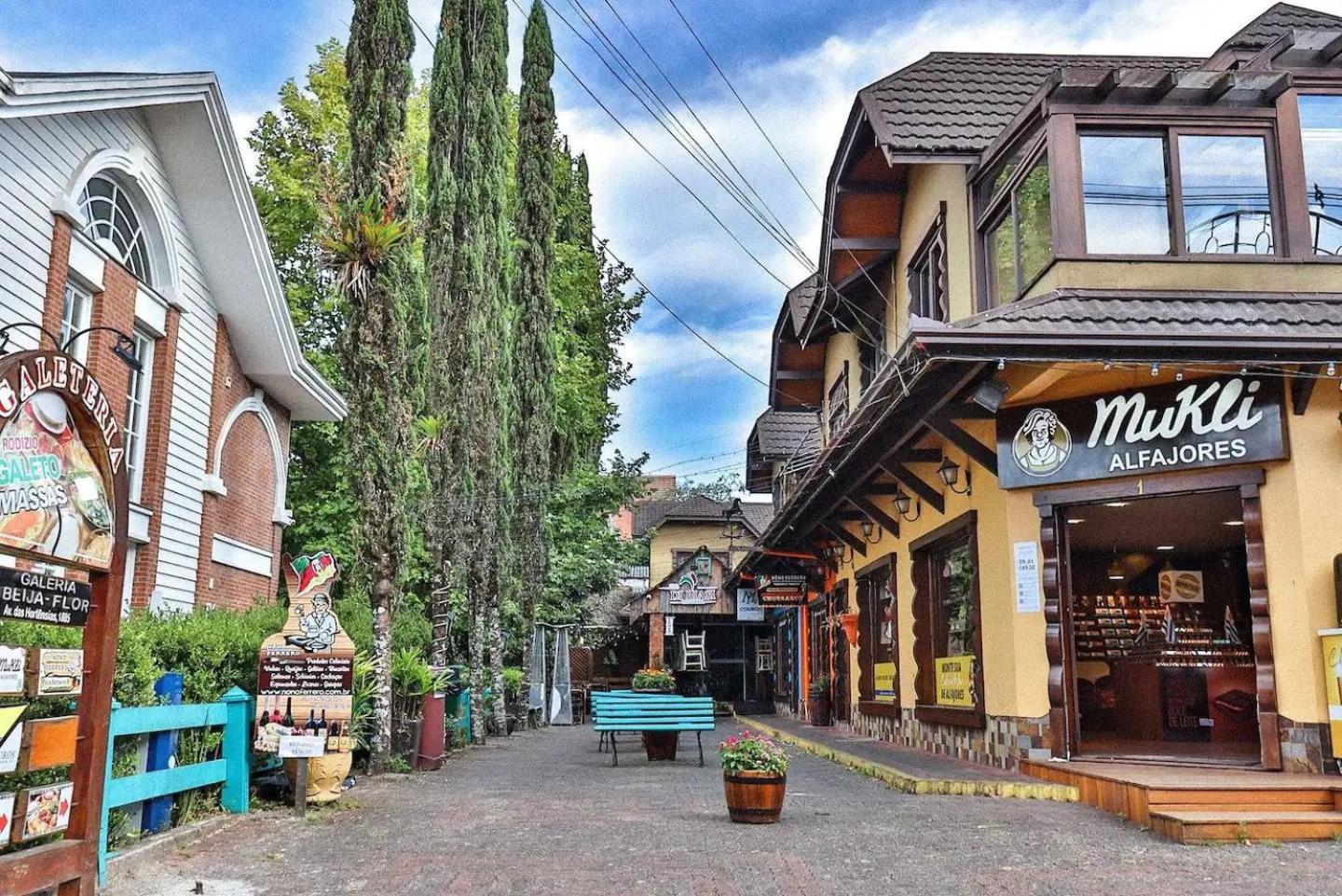 Locar-In Gramado - Loft A 50 M Da Rua Coberta. Apartment Luaran gambar